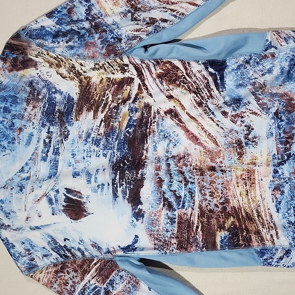 Realtree Aspect Fishing All Over Print Long Sleeve Performance Top Mens Small - Picture 8 of 11